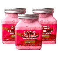 Pack de 3 Exfoliante Corporal de Goji Berry 500gr - FLOWER SECRET