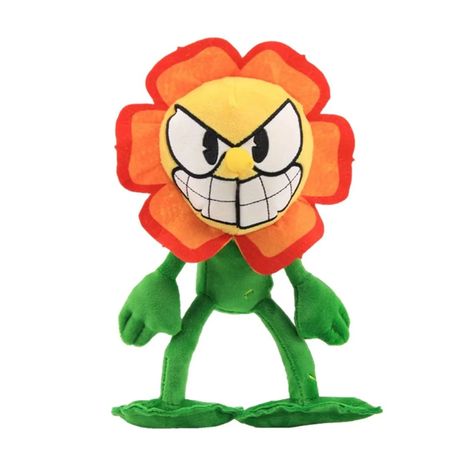 Peluche Cagney Carnation 24 cms - Peluche Cuphead