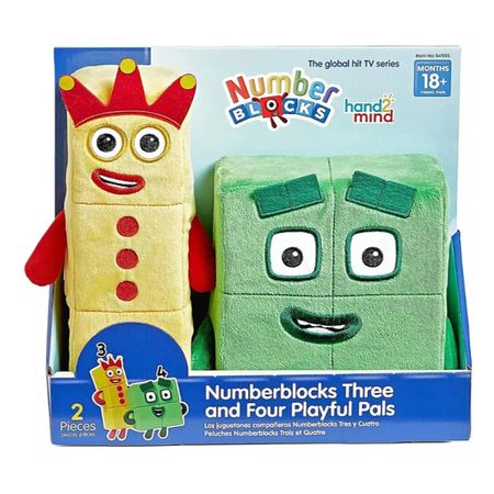 Pack de Peluches Number Blocks 3 y 4 NumberBlocks