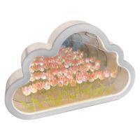 Lampara Led Diseño Tulipanes Infinitos Rosado   658RS02