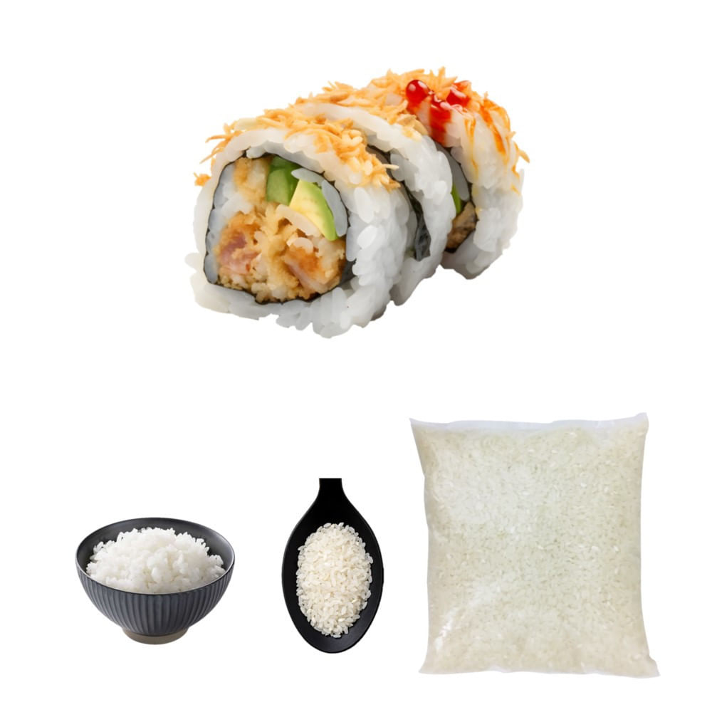 Arroz Sticky Calrose Perlado Grano Medio 1kg