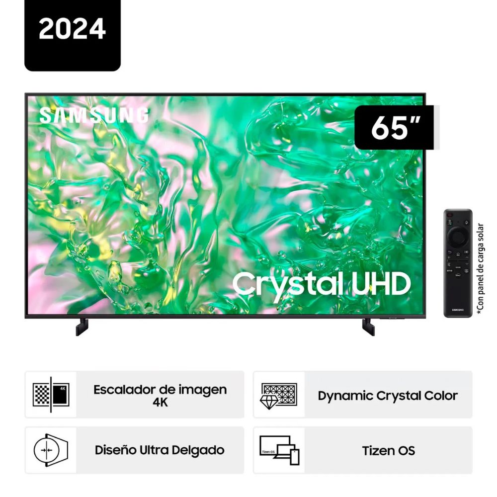 Televisor SAMSUNG CRYSTAL UHD 65"" UHD 4K Smart TV UN65DU8000GXPE