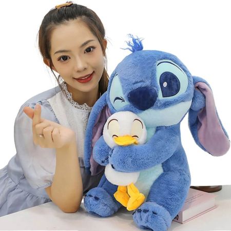 Peluche Stitch con Patito Importado - Mide 50 cm