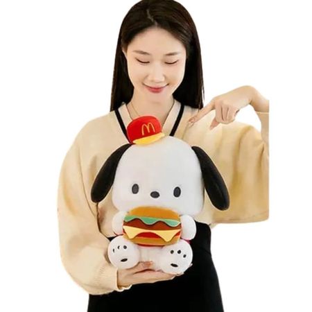 Peluche Pochacco Hamburguesa Importado - Miden 35 cms alto