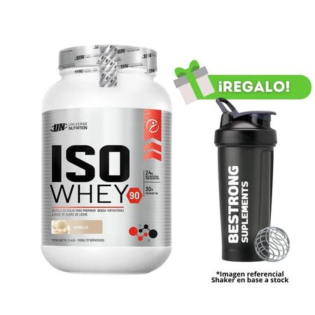 Proteína Iso Whey 1.1 Kg Vainilla Un  + Shaker de regalo