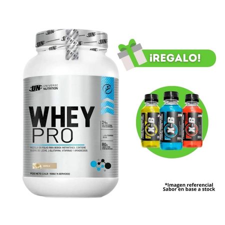 Proteína Whey Pro 1.1 Kg Vainilla Un  + 3 Xb de regalo