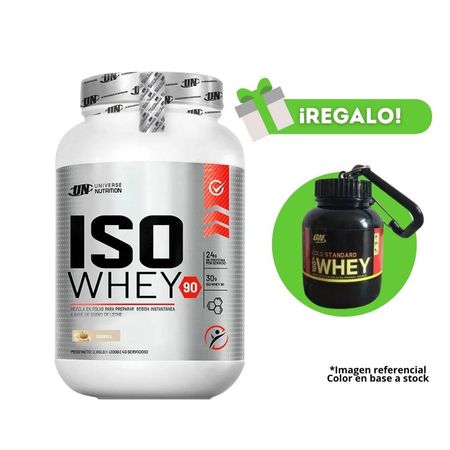 Proteína Iso Whey 1.1 Kg Cookies Un  + Portaproteína de regalo