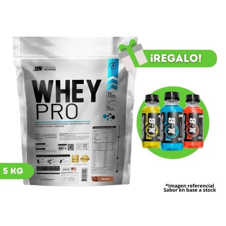 Proteína Whey Pro 5 Kg Chocolate Un  + 3 Xb de regalo