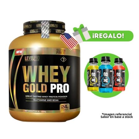 Proteína Whey Gold Pro 3 Kg Chocolate Un  + 3 Xb de regalo