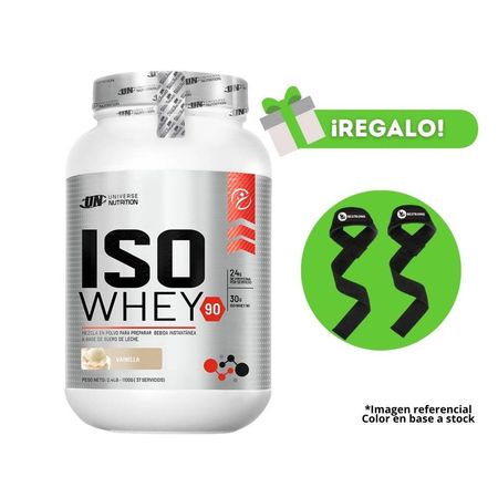Proteína Iso Whey 1.1 Kg Vainilla Un  + Straps de regalo