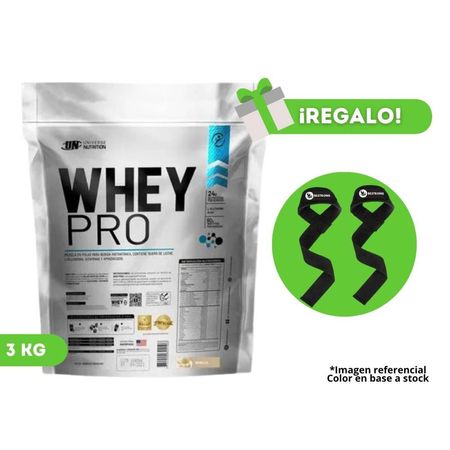Proteína Whey Pro 3 Kg Vainilla Un  + Straps de regalo