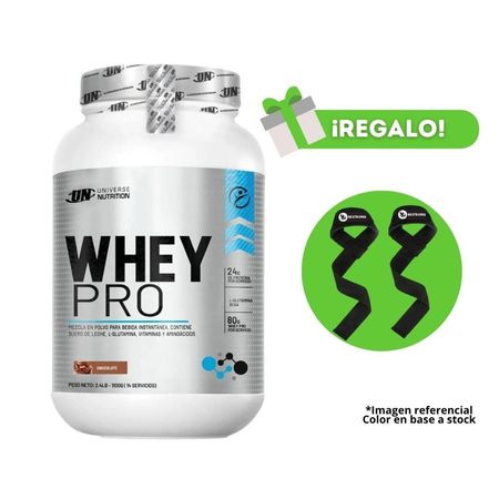Proteína Whey Pro 1.1 Kg Chocolate Un  + Straps de regalo