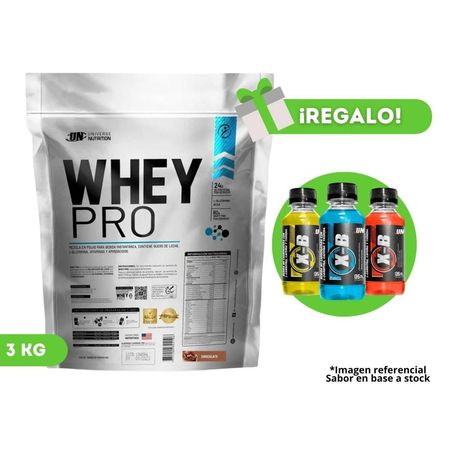 Proteína Whey Pro 3 Kg Chocolate Un  + 3 Xb de regalo