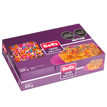 Turrón de Doña Pepa BELL'S Caja 500g