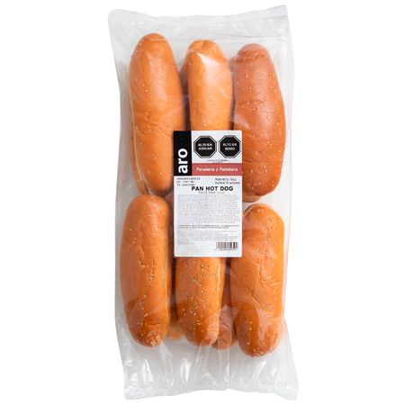 Pan Hot dog ARO Bolsa 12un