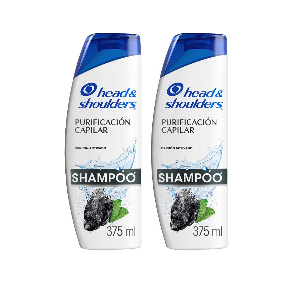 Pack Shampoo HEAD & SHOULDERS Carbón Activado Frasco 375ml x 2un