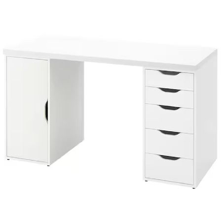 Escritorio de Melamina Blanco 140cm