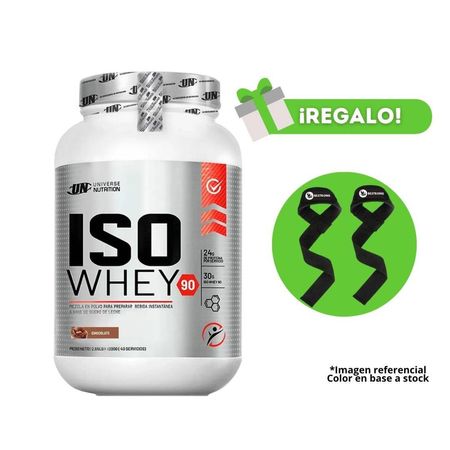Proteína Iso Whey 1.1 Kg Chocolate Un  + Straps de regalo