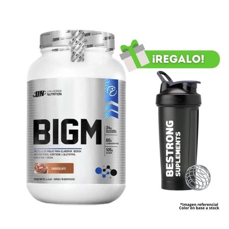 Proteína Bigm 2 Kg Chocolate Un  + Shaker de regalo