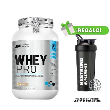 Proteína Whey Pro 1.1 Kg Vainilla Un  + Shaker de regalo