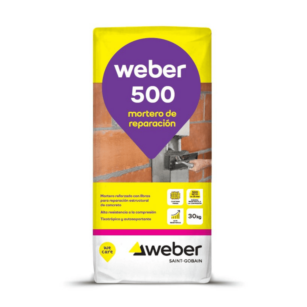 Mortero de reparación Weber 500 x 30kg
