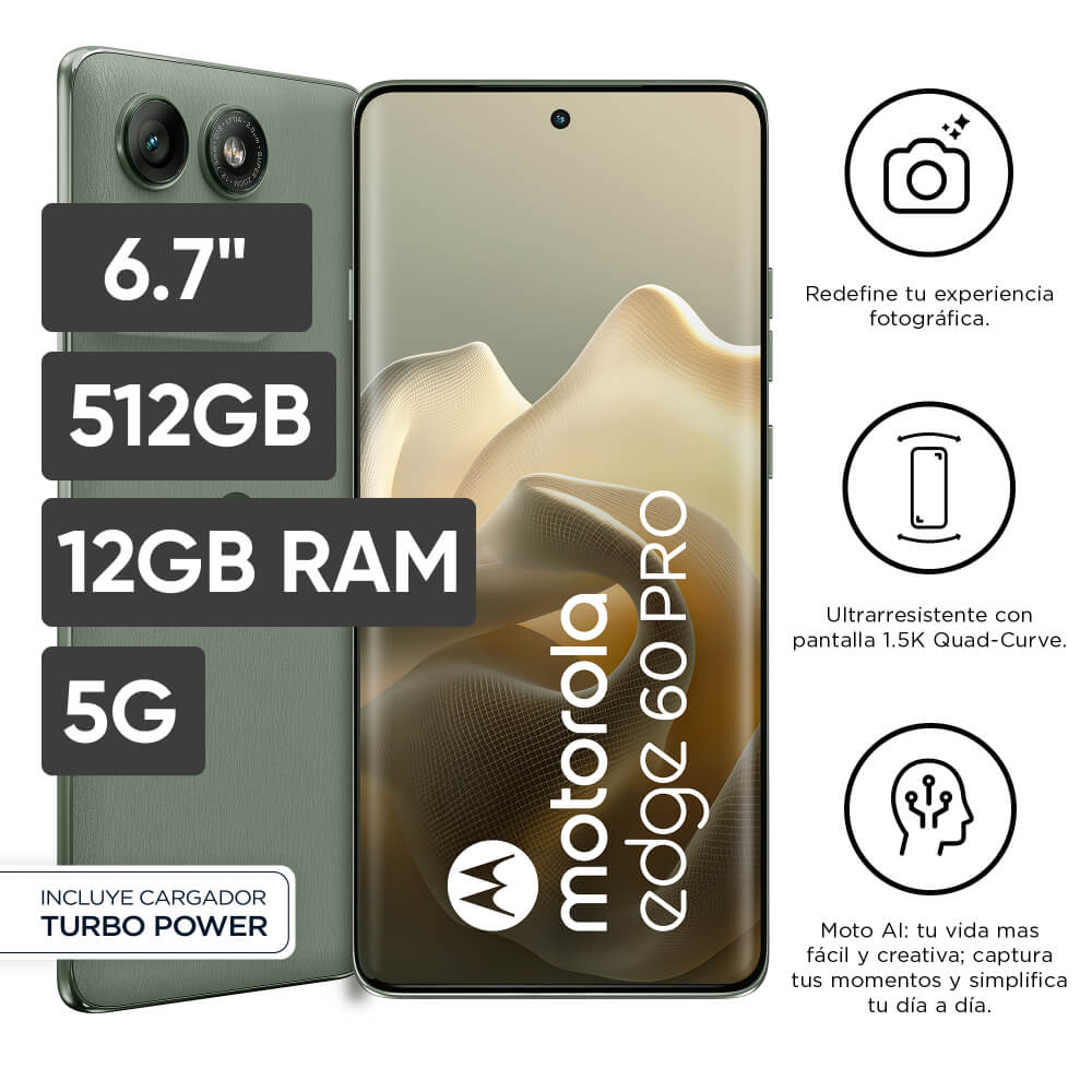 Smartphone MOTOROLA Edge 60 PRO 6.7"" 12GB 512GB 50MP Shadow