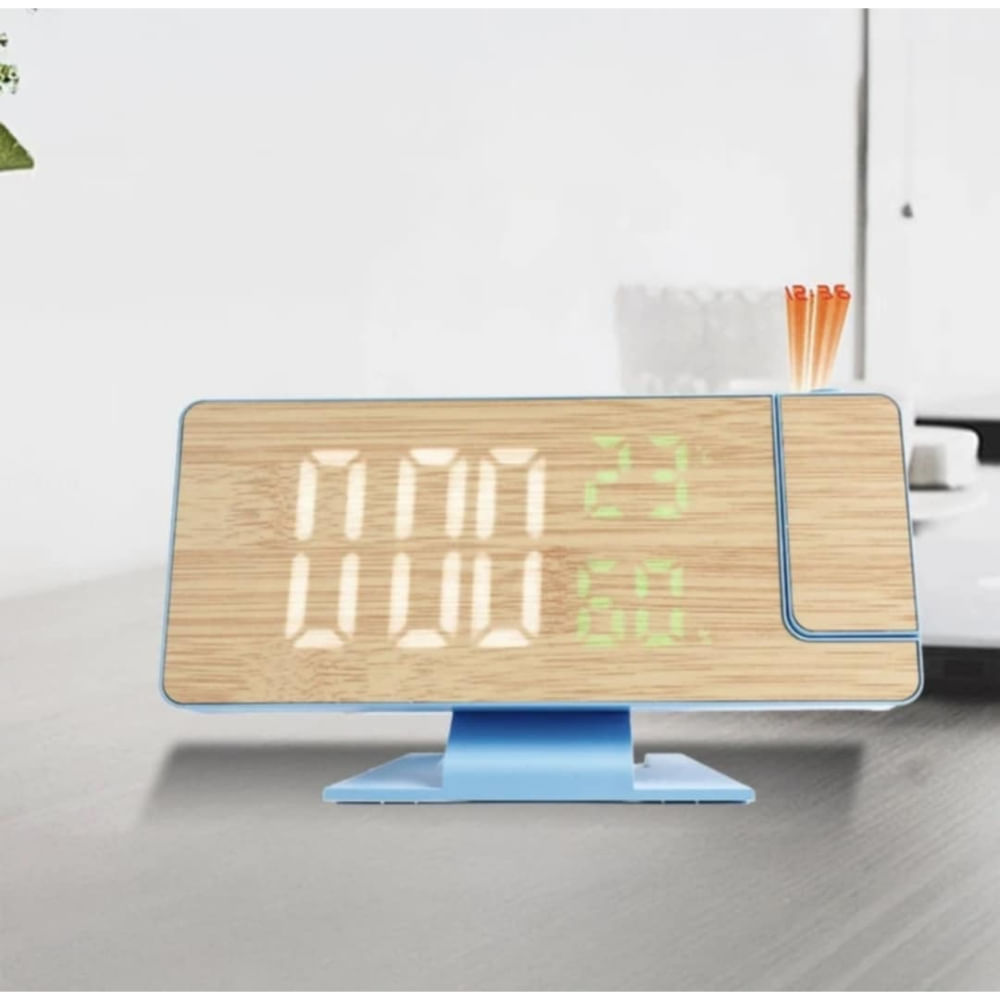 Reloj Digital Proyector Despertador de Hora Alarma