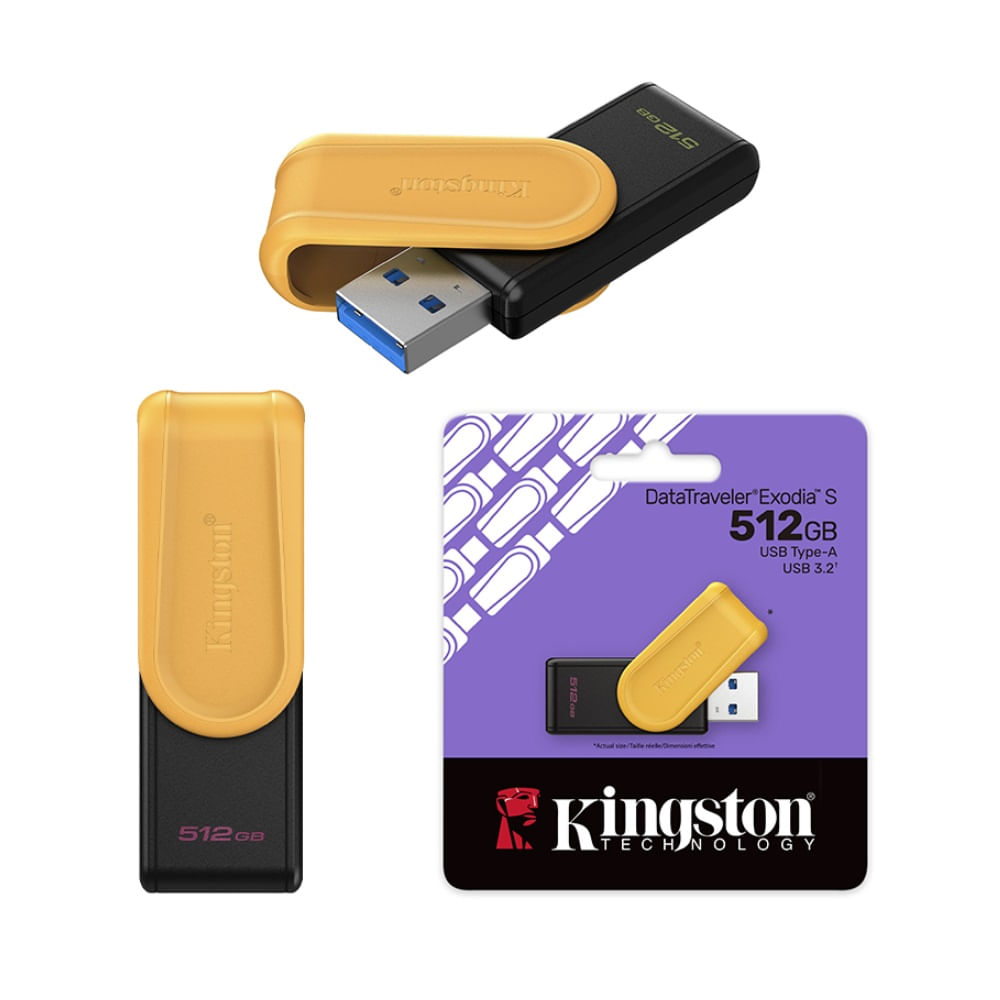 Memoria USB Kingston DataTraveler Exodia S 512GB USB32 Gen1