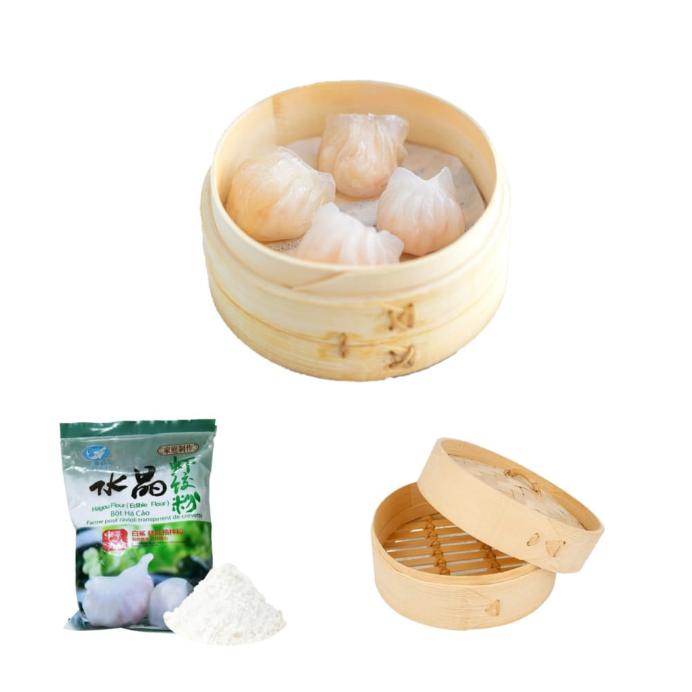 Pack Dumplings 2u Harina de Almidon de Trigo y Vaporera de Bambu