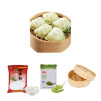 Pack Dumplings 3u Harina de Arroz. Matcha en Polvo. Vaporera de Bambu
