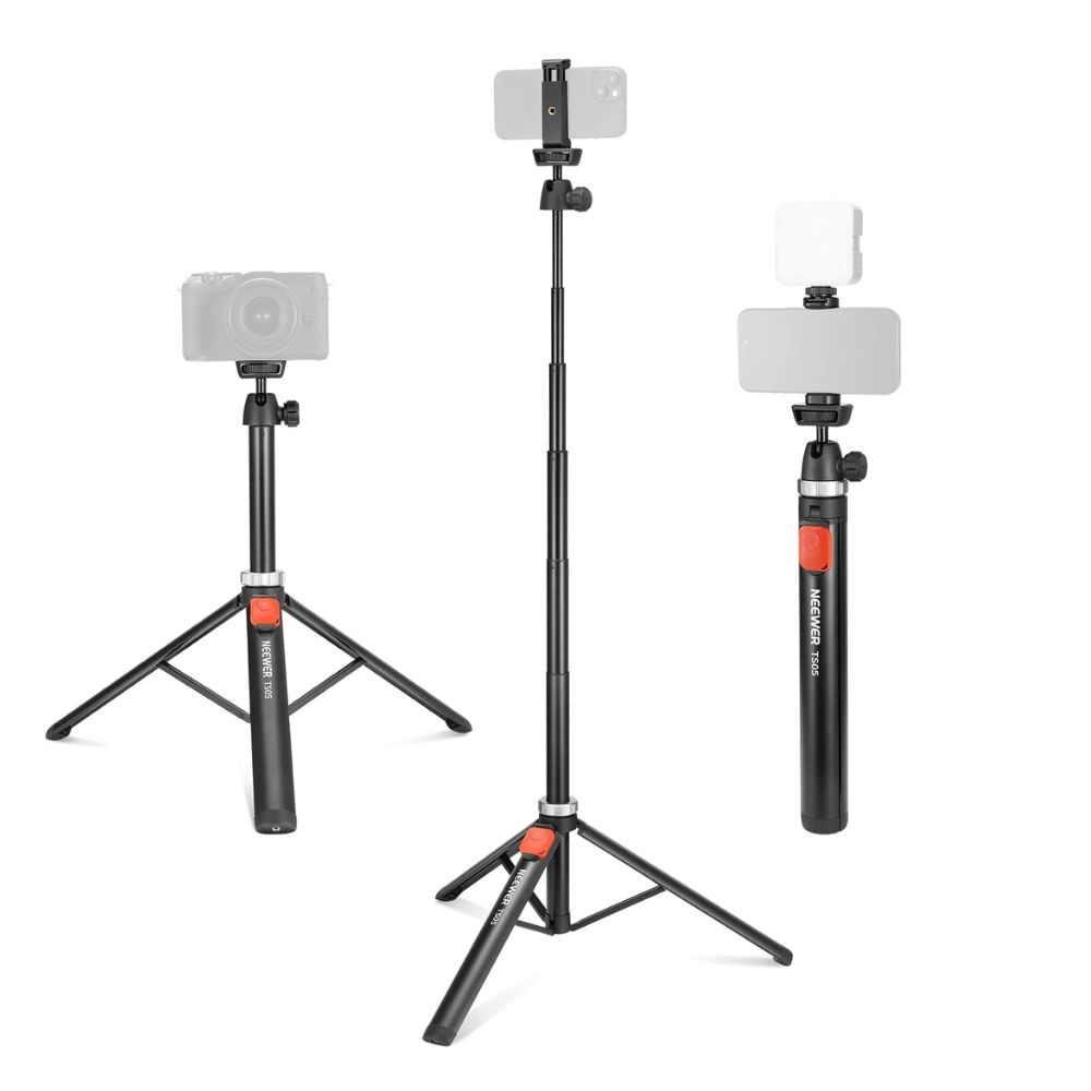 Trípode Neewer TS05 Ligero y Ajustable para Cámara o Móvil