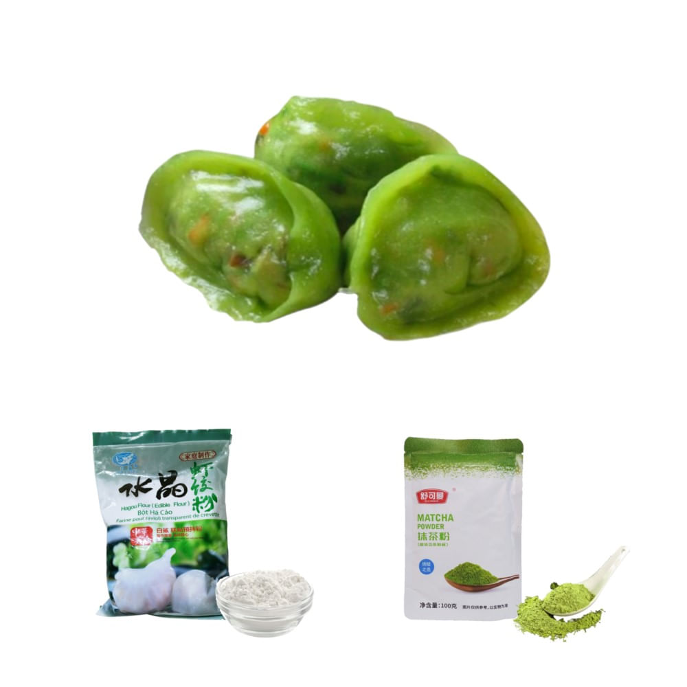 Pack Dumplings 2u Harina de Almidon de Trigo y Matcha