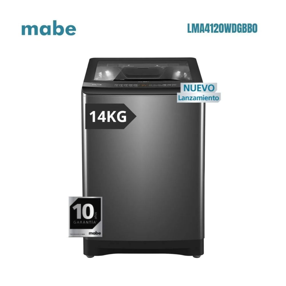 LAVADORA MABE AUTOMÁTICA 14KG LMA4120WDGBB0 DIAMOND GRAY