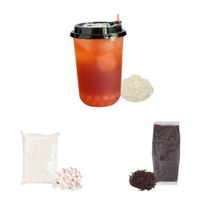 Pack Bubble Tea 2u Te Rojo. Perlas de Tapioca Blanco