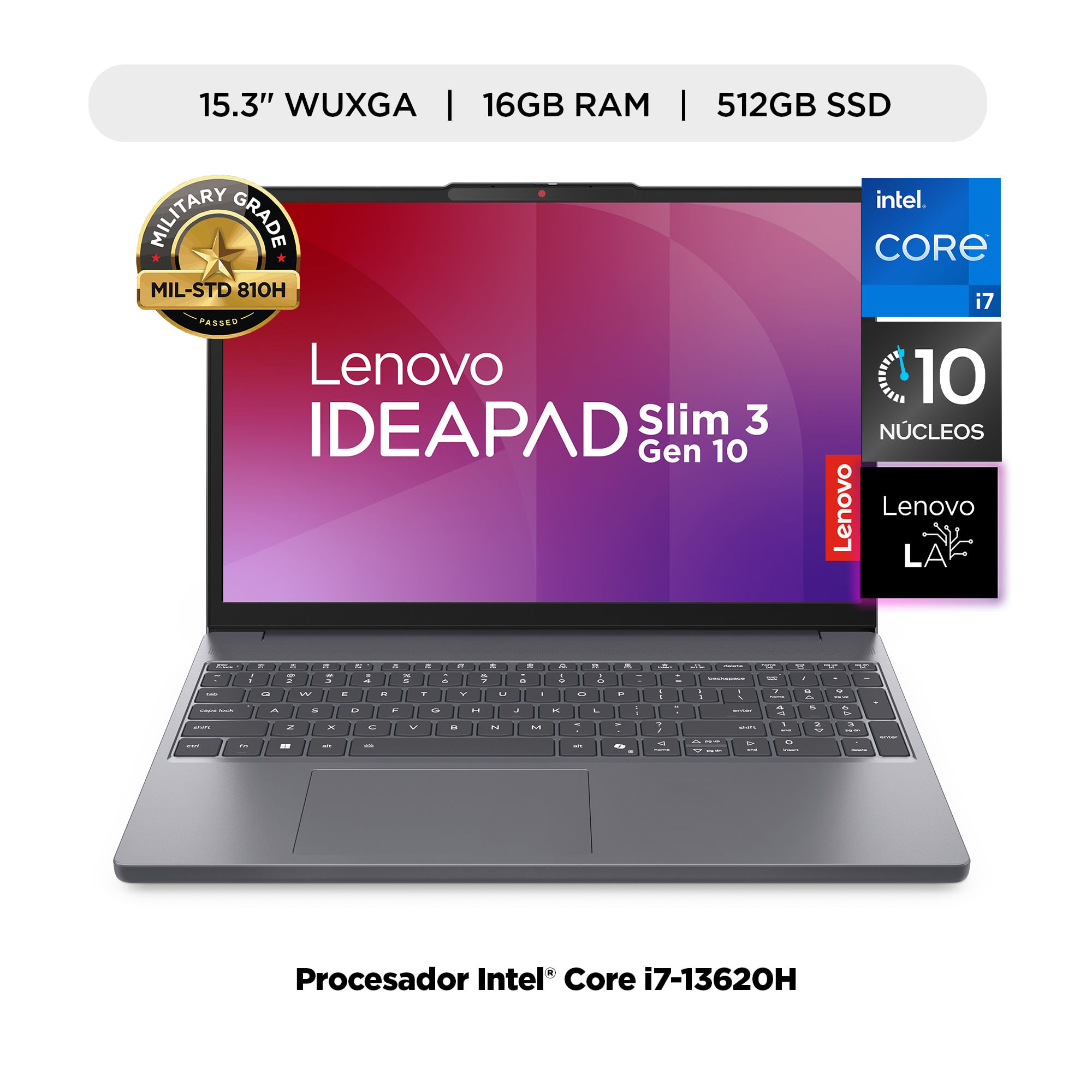 Laptop LENOVO IdeaPad Slim 3 15IRH10 15.3"" Intel Core i7 16GB 512GB W11