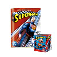 ALBUM SUPERMAN, ALBUM TAPA BLANDA+ PAQUETON (50 SOBRES)