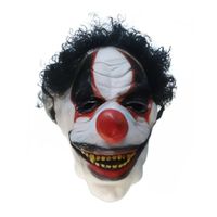 Máscara de Látex Payaso Con Pelo Terror Halloween