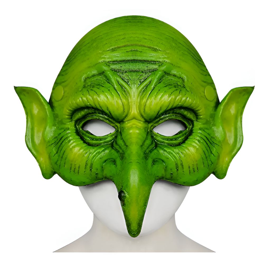 Máscara Antifaz Duende Verde Cosplay Halloween