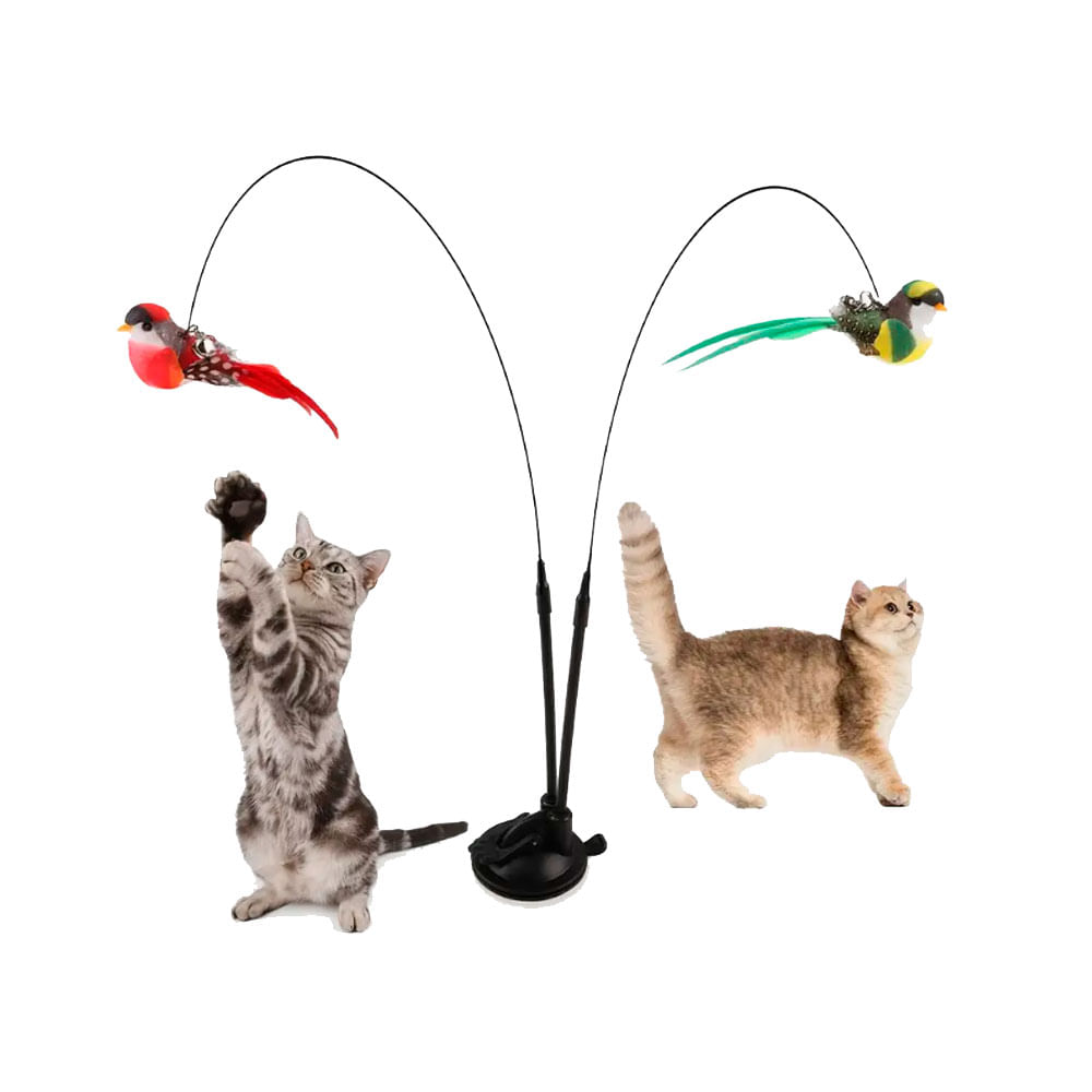 Juguete para Gato 2 Varitas interactivas de pajaritos
