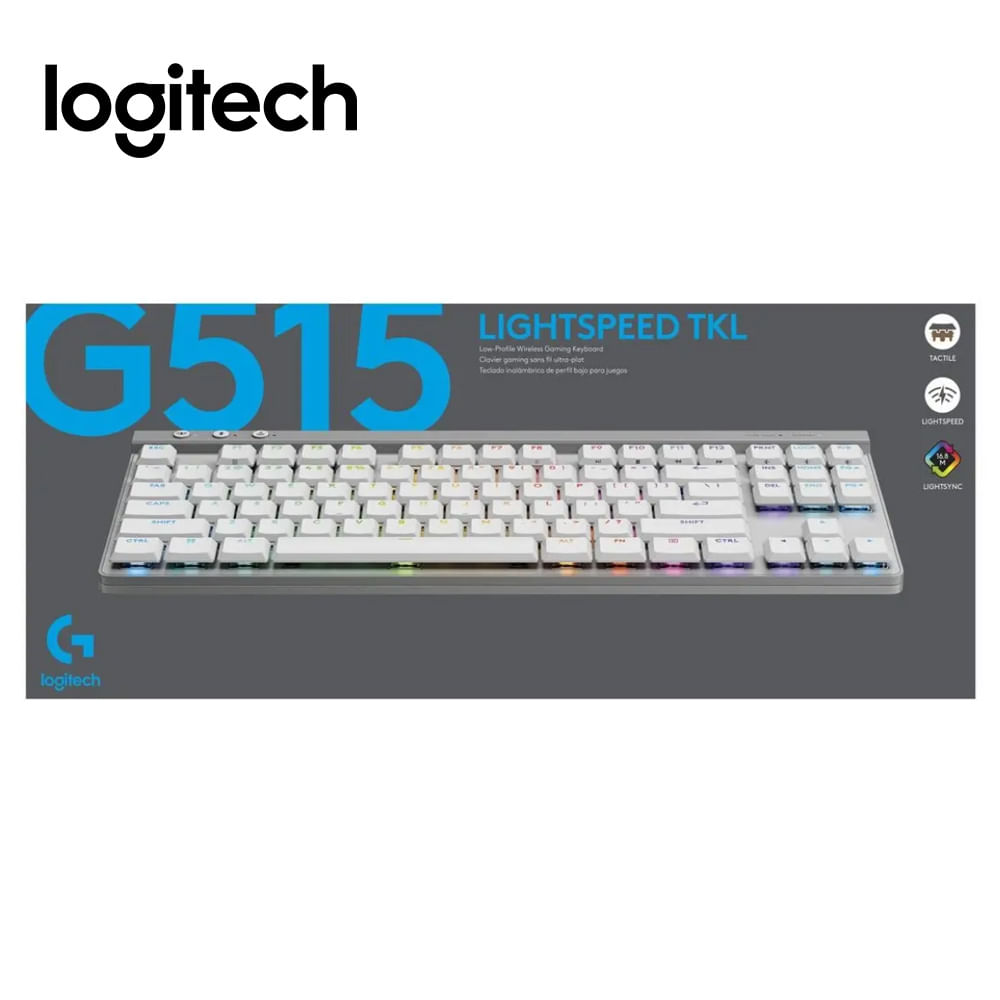 Teclado Logitech G515 LIGHTSPEED TKL WHITE