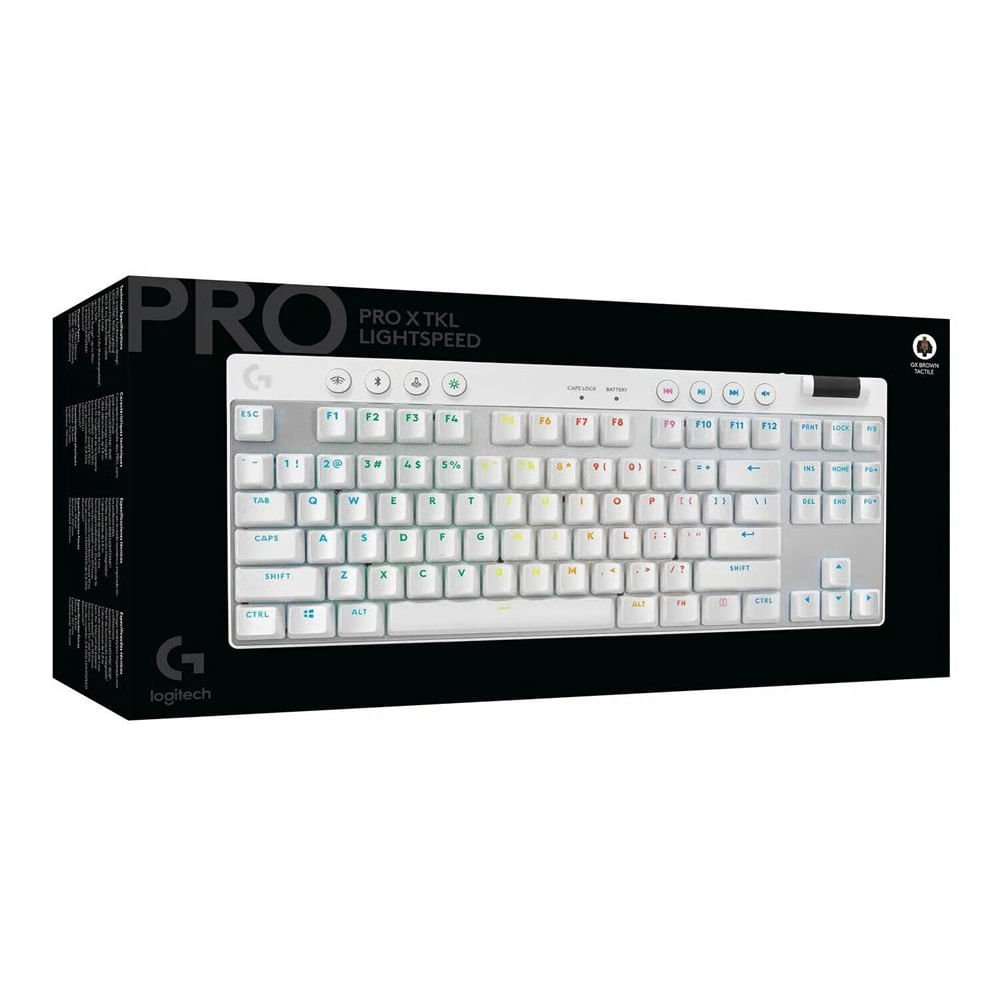 Teclado Logitech PRO X TKL LIGHTSPEED WHITE