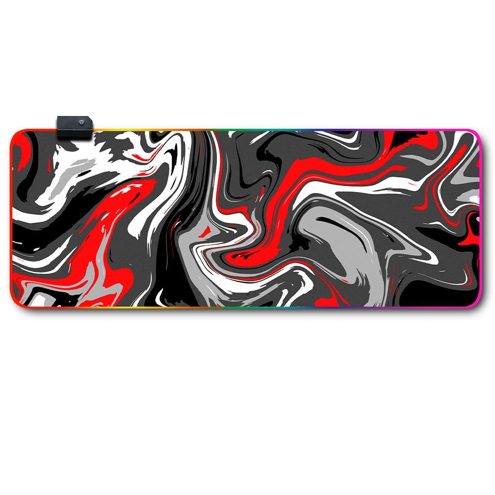 Mousepad Gamer RGB Abstracto 80x30 Antieslizante 2026 TIPO C
