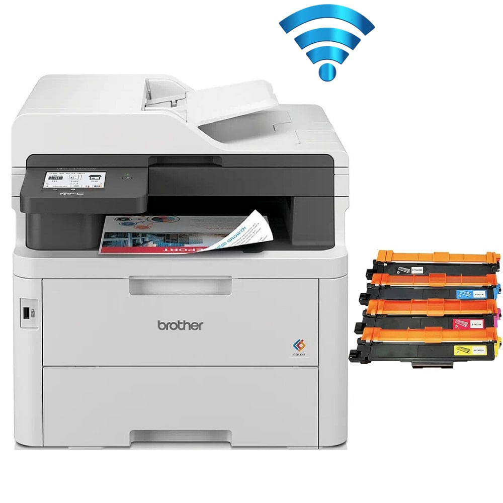 Impresora Laser Color Brother MFC-L3760CDW Multifuncional Wifi Ethernet