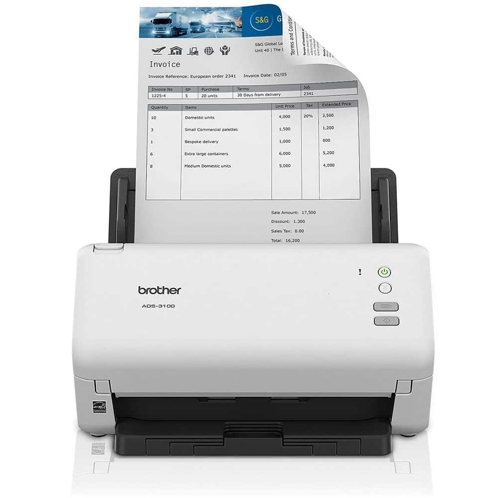 Escaner Brother ADS-3100 40ppm ADF Duplex, Doble Cara