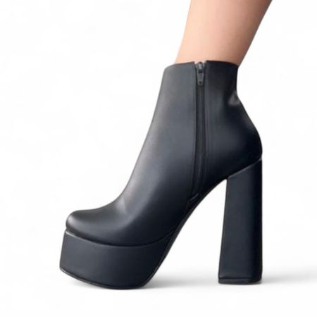 Botin Mujer Taco 15 Fiesta 1299 5C-75 Color Negro Talla 35