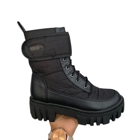 Botin Mujer Termico Acolchado 1299 5C-55 Color Negro Talla 38