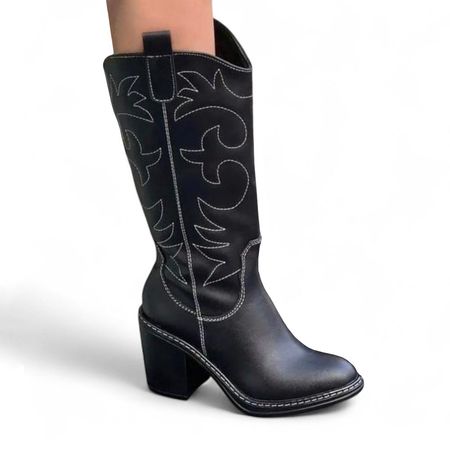 Bota Mujer Texana Eagle 1299 5C-95 Color Negro Talla 38