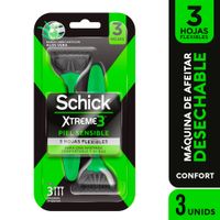 Máquina de Afeitar SCHICK Xtreme3 Piel Sensible Paquete 3un