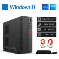 Computadora PC Intel Core i7 4´00GHz  32GB RAM  SSD 512GB + HDD 1TB