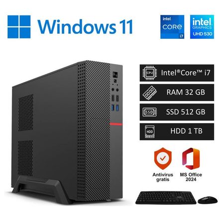 Computadora PC Intel Core i7 4´00GHz  32GB RAM  SSD 512GB + HDD 1TB
